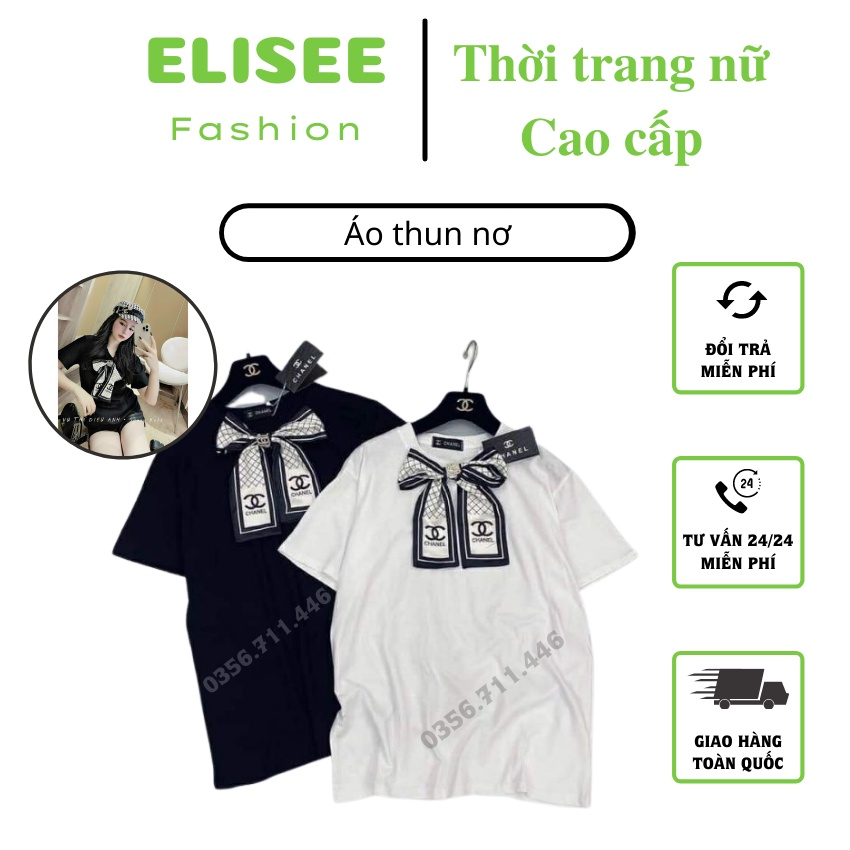 Áo thun nơ 💥 SIÊU XINH 💥 áo cộc tay nữ thiết kế mới nhất, chất mềm mại, mặc thoáng mát