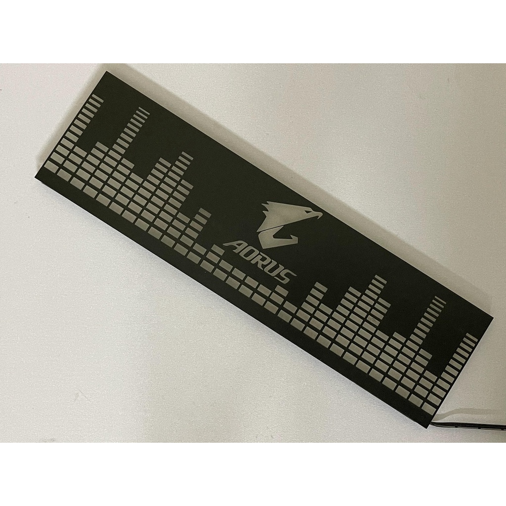 Cover Che Nguồn Máy Tính Led RGB Đồng Bộ Hub Coolmoon Và Mainboard  - Họa Tiết Sóng Nhạc và Logo Các Hãng