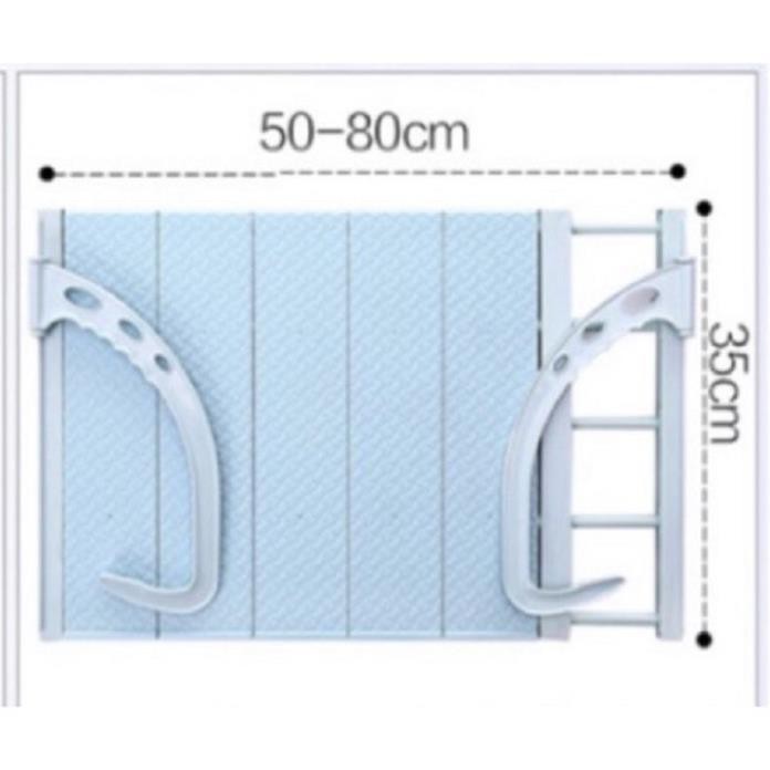 ☘ Giá phơi quần áo đa năng giàn kệ để đồ thông minh xếp gấp gọn treo ban công lan can cửa sổ ngoài trời đẹp