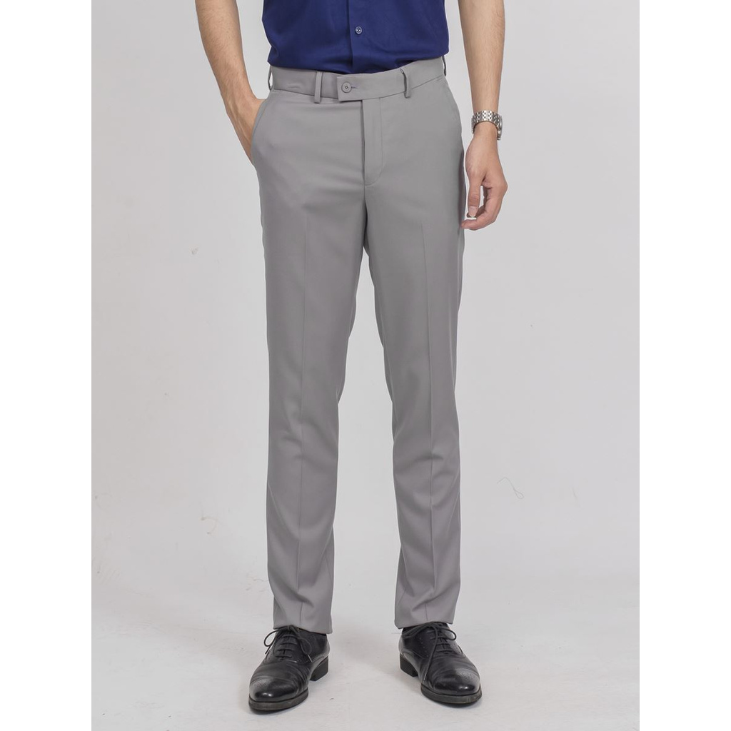 Quần Tây Nam Aristino ATRR0109 Quần Âu Nam Màu Xám Form Dáng Slim Fit Chất Liệu Polyester