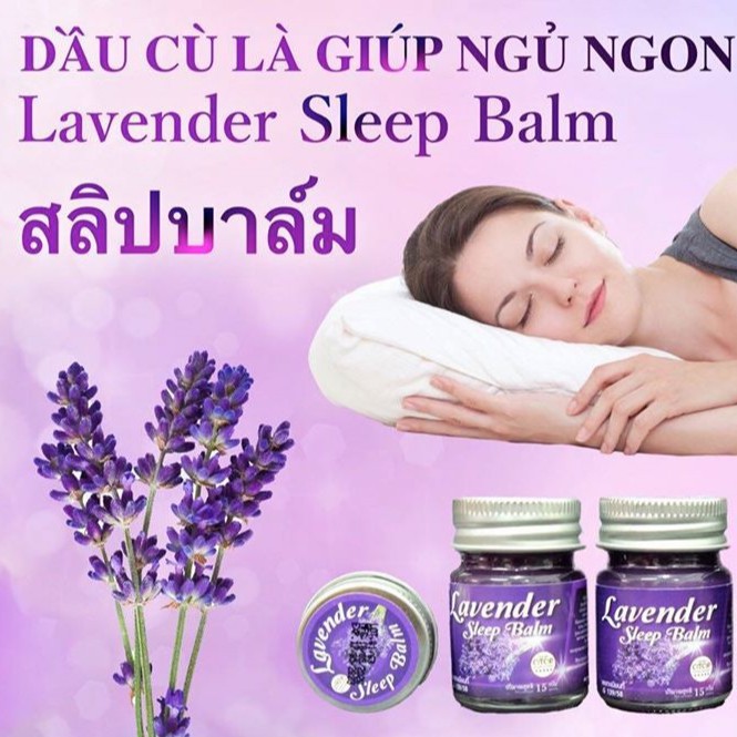 Dầu Cù Là Ngủ Ngon Lavender OTOP Thái Lan Giảm Stress Căng Thẳng Mệt Mỏi