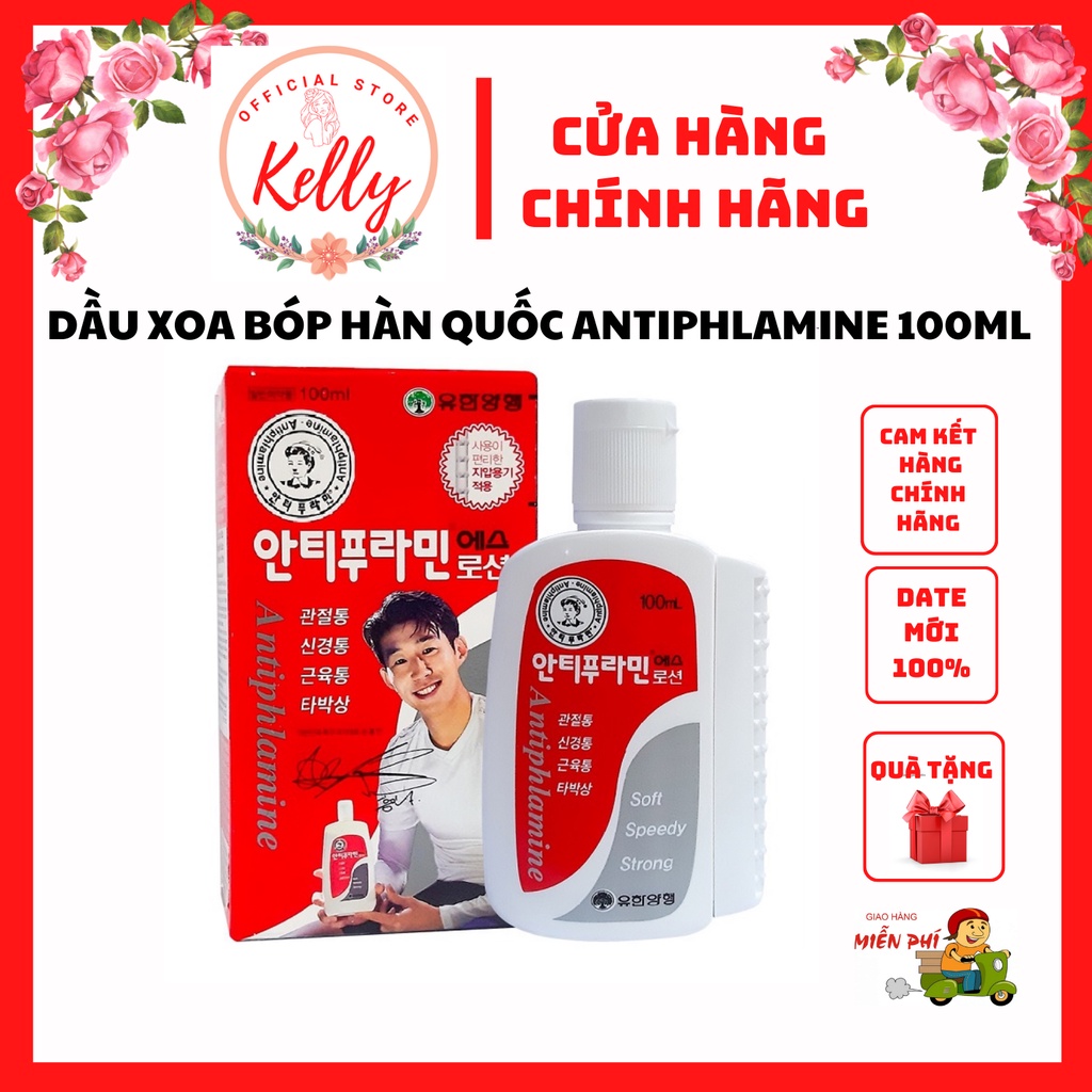 Dầu nóng Xoa Bóp Massage Hàn Quốc Antiphlamine 100ml  Đau nhức massage cơ thể