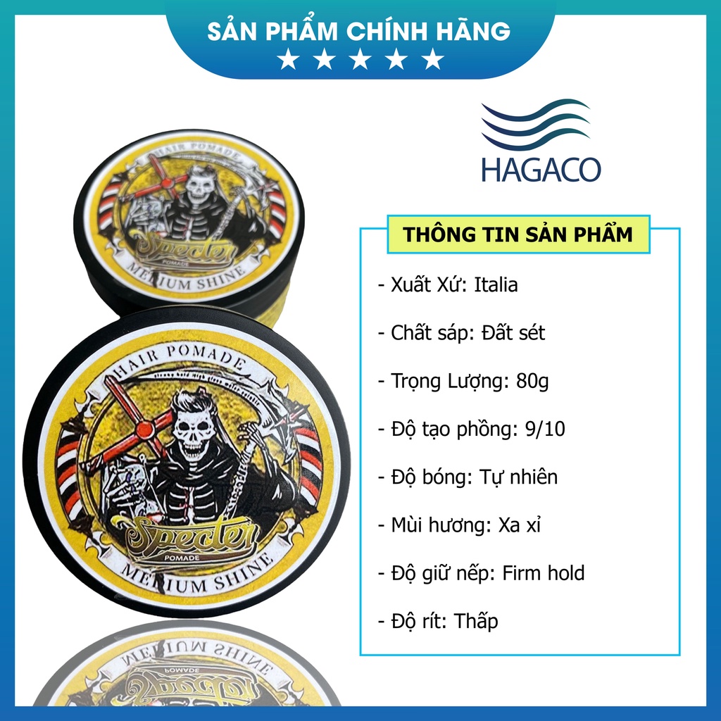 SÁP tạo kiểu tóc,giữ nếp tóc dành cho nam Medium Shine Chính Hãng