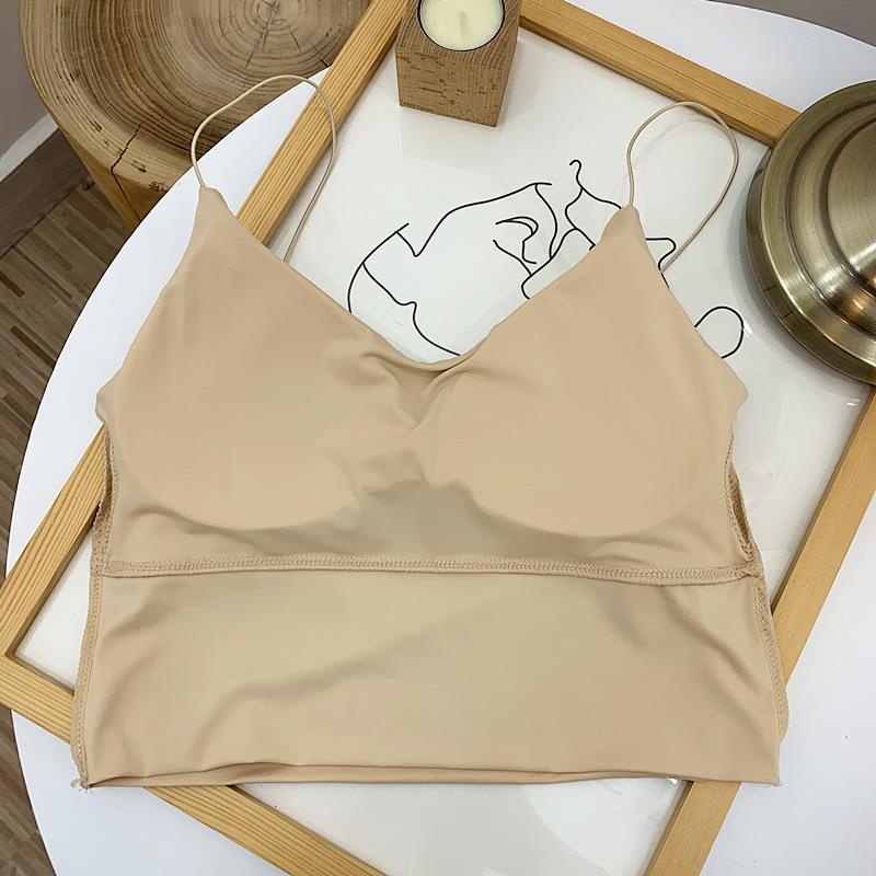Áo Ngực Ống Không Gọng Vải Lụa Lạnh Hở Lưng Thời Trang Cho Nữ