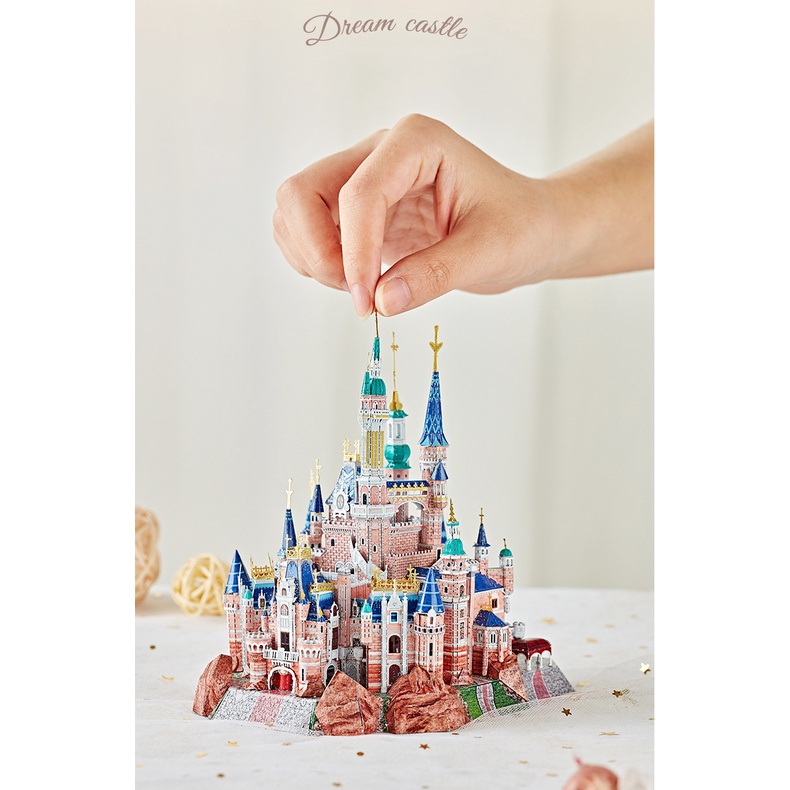 Mô hình lắp ráp kim loại lâu đài disney Dream Castle-tặng ngay một mẫu tự chọn 100k đón giáng sinh