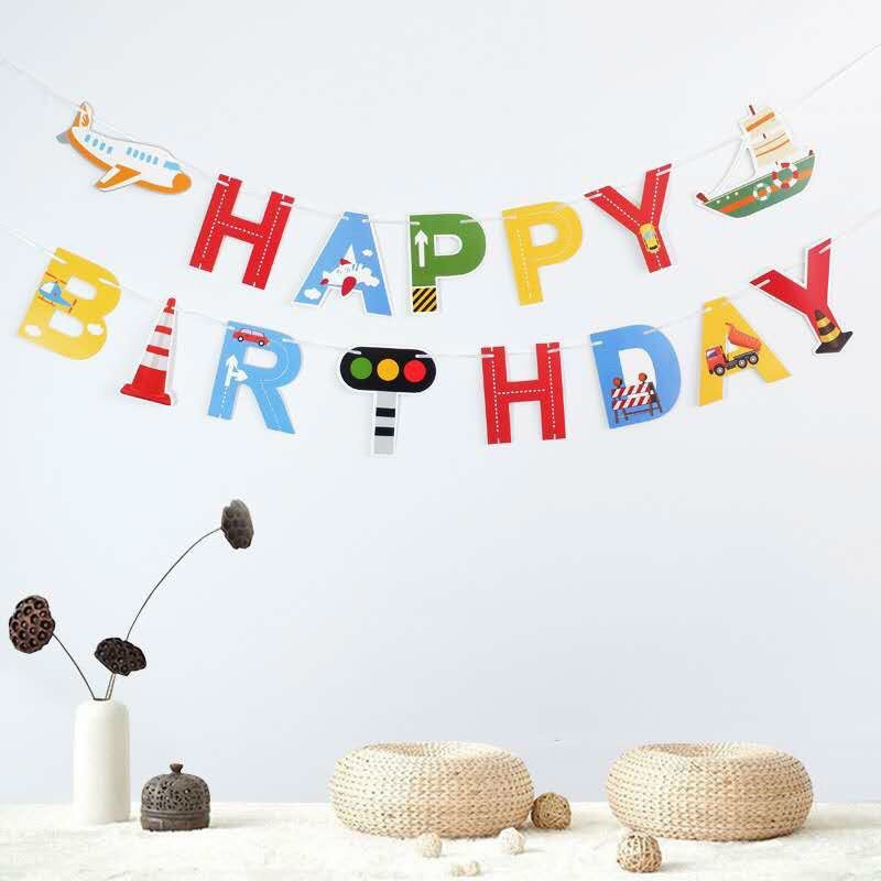 Dây chữ Happy Birthday phi hành gia, Người Nhện, ngựa Pony,Nhóc trùm Đủ kiểu hot nhất