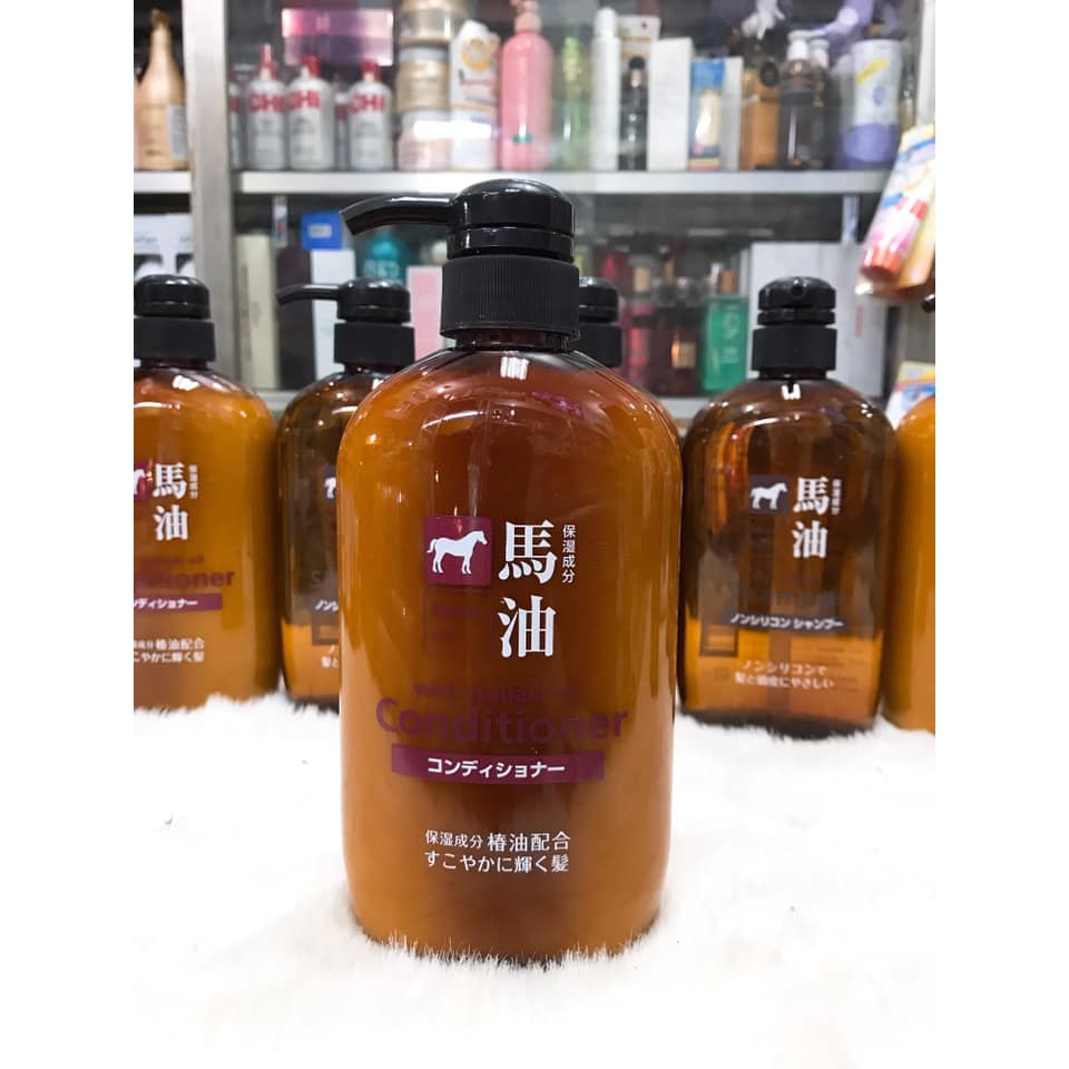 (600ml) Dầu Gội - Dầu Xả Mỡ Ngựa Nhật Bản Horse Oil Moisture Shampoo - Conditioner | BigBuy360 - bigbuy360.vn