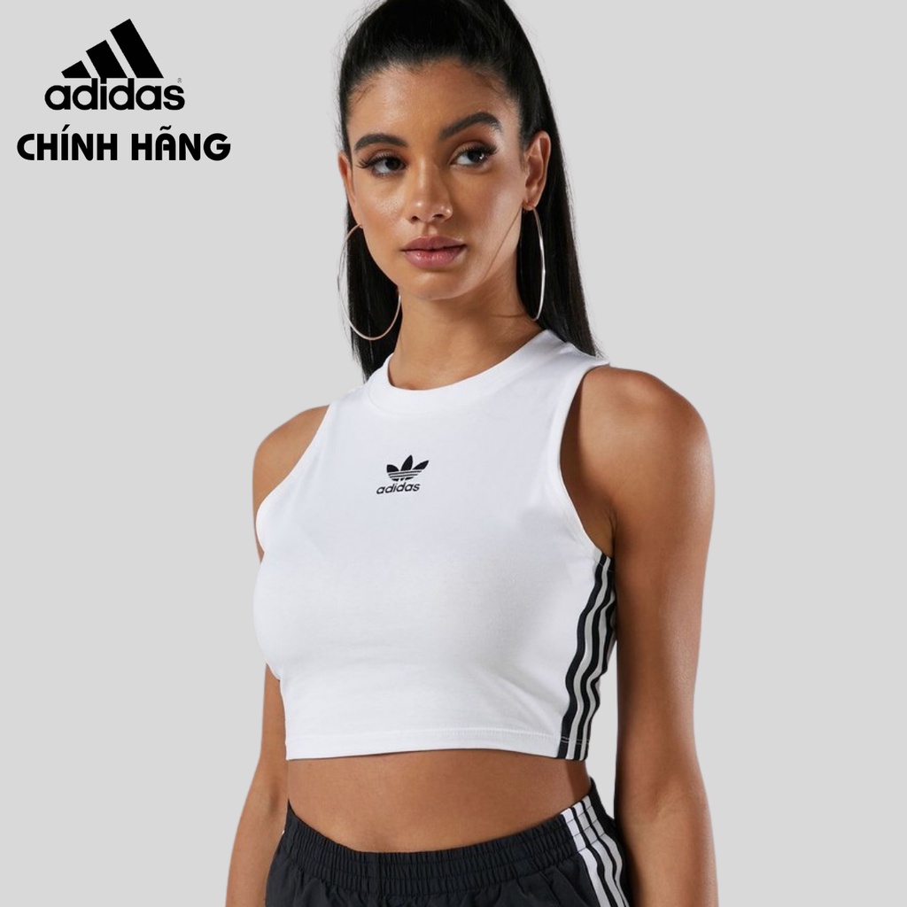 ADIDAS CHÍNH HÃNG - Áo ba lỗ nữ Adidas Croptop - DH3163