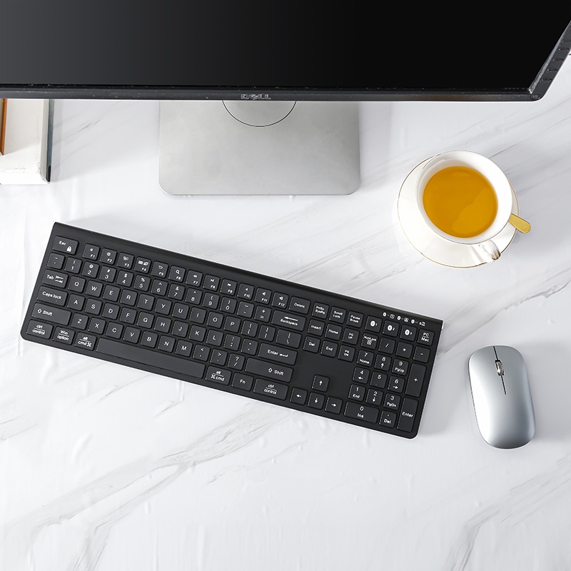 Bàn phím bluetooth Jomaa không dây 108 phím có thể sạc lại được cho máy tính bảng Laptop 3Device