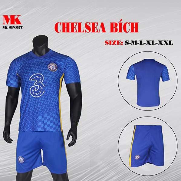 6/6 [ Siêu Sales] Quần áo đá banh, đá bóng CHELSEA sân nhà, sân khách 2021  ྃ