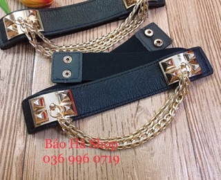 Đai váy phối xích cá tính
