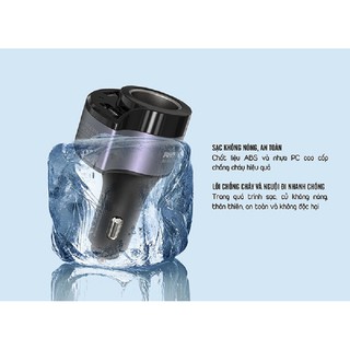 Củ sạc ô tô 2 cổng USB Remax RCC218 4.8A