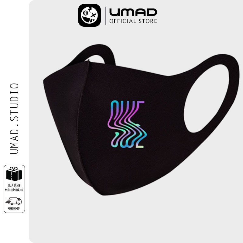 Khẩu trang 3D UMAD unisex SWE v.2 phản quang 7 màu vải poly 2 da cao cấp