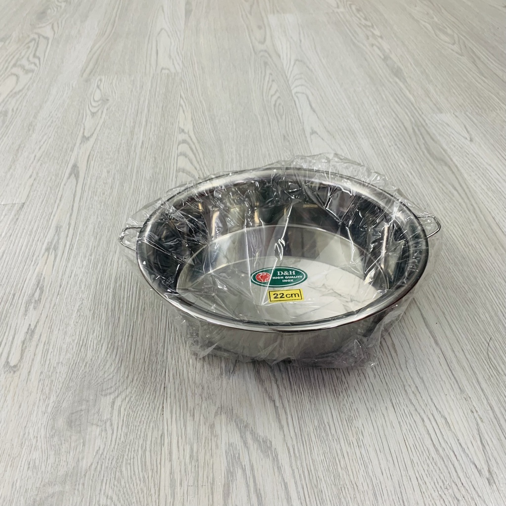 Khay inox, Khay inox tròn nhiều kích cỡ, Khây inox 304 tròn cao cấp, khay inox đựng topping