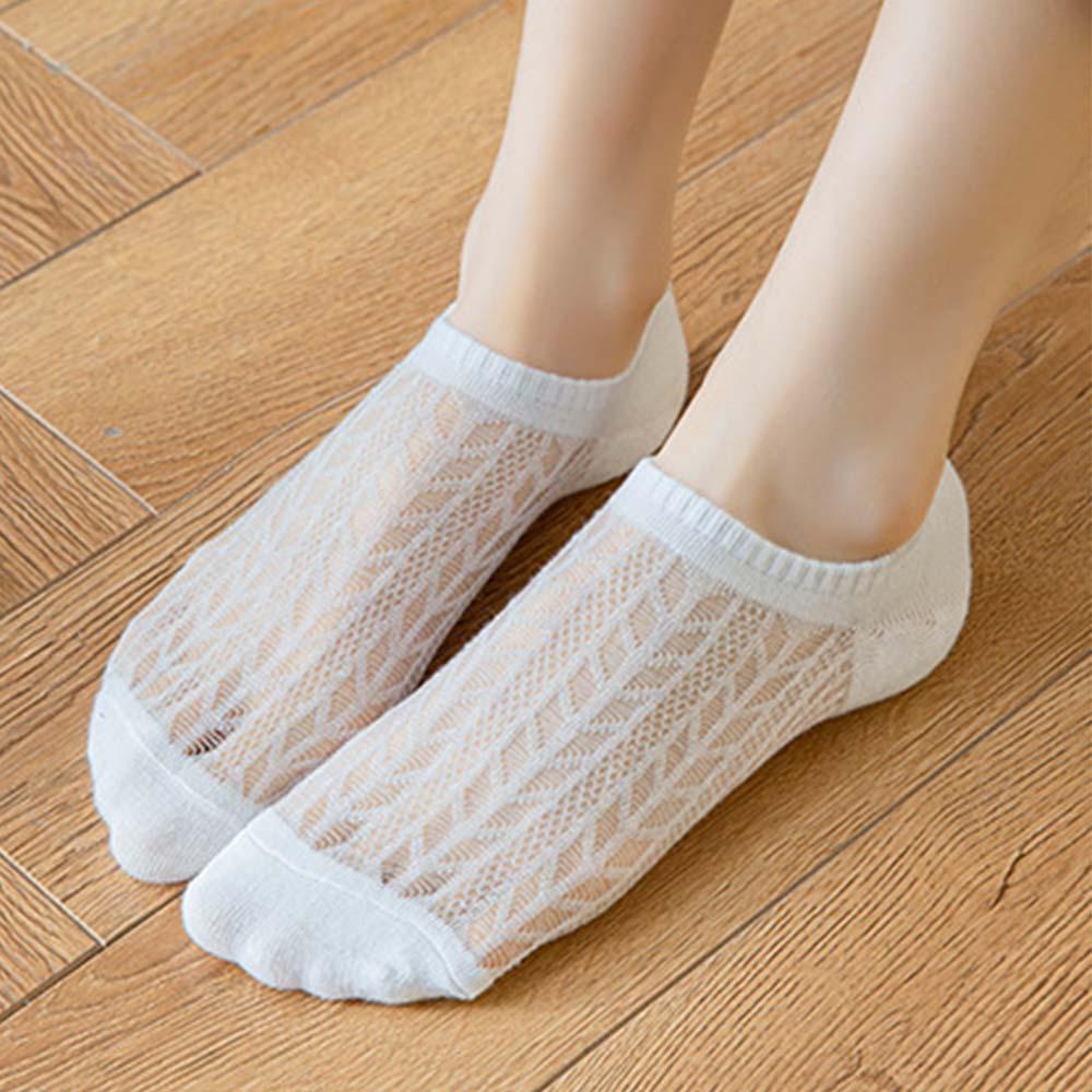 Vớ Cotton Cổ Thuyền Chống Trượt Thoáng Khí Thời Trang Mùa Hè Cho Nữ
