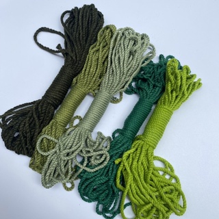 [Bó 10 mét]  Dây cotton macrame nhiều màu - 3mm - Sợi 3 xoắn