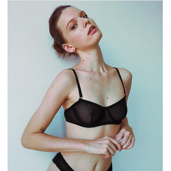 Áo Lót Ren Lưới Xuyên Thấu Đen Áo Ngực Có Gọng Không Mút TIMIN WORKSHOP | BigBuy360 - bigbuy360.vn