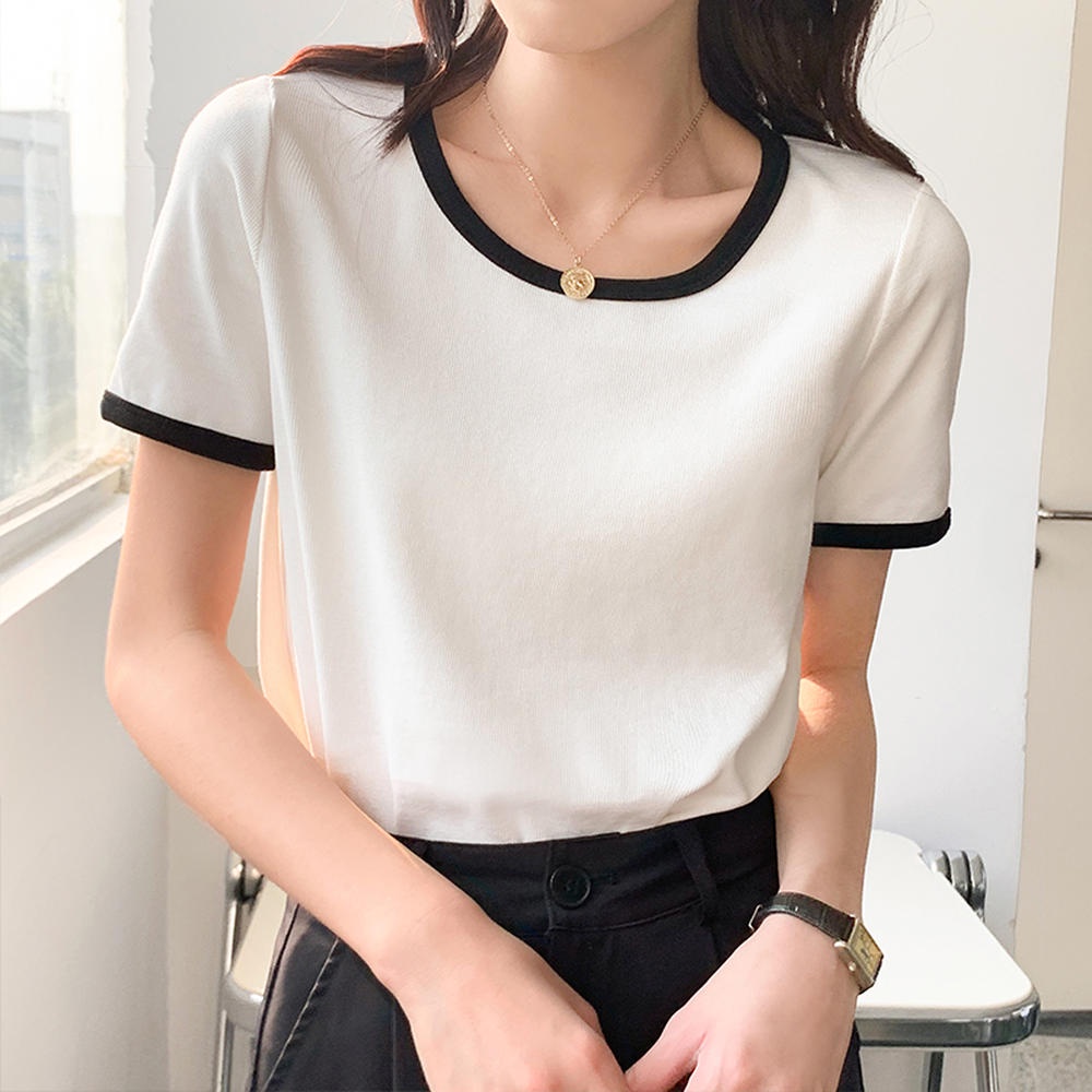 Áo Thun Có Cổ Ngắn Tay Thời Trang Mùa Hè Phong Cách Mới 50538