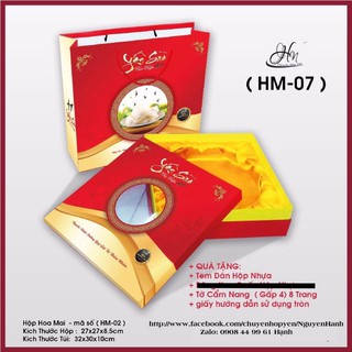 HỘP HM-NL ĐỰNG YẾN SÀO 100g TINH