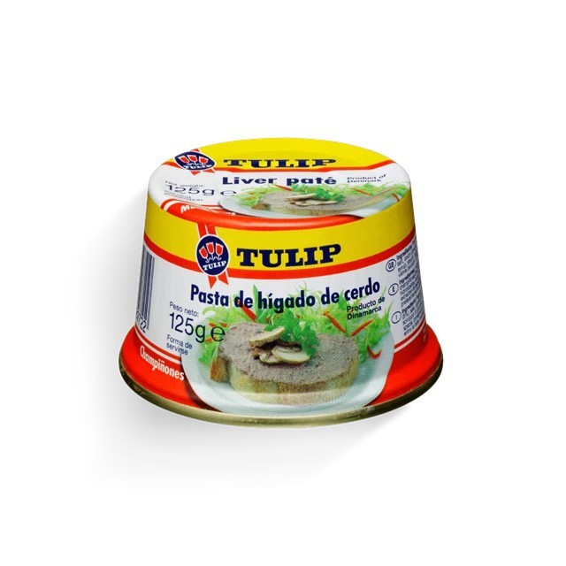 COMBO 2 Hộp Pate Heo Nấm Tulip 125g (Đan Mạch)