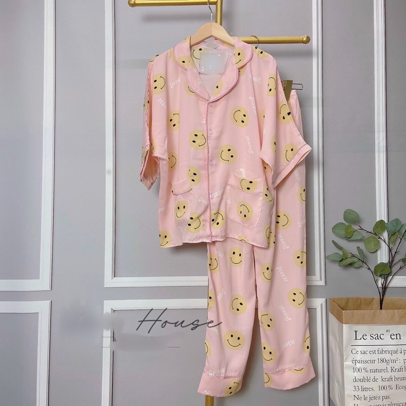 BỘ PIJAMA LỤA CAO CẤP CÁNH DƠI CỘC DÀI