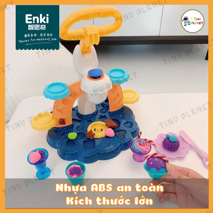 Set đồ chơi đất nặn làm tráng miệng Enki 33 món