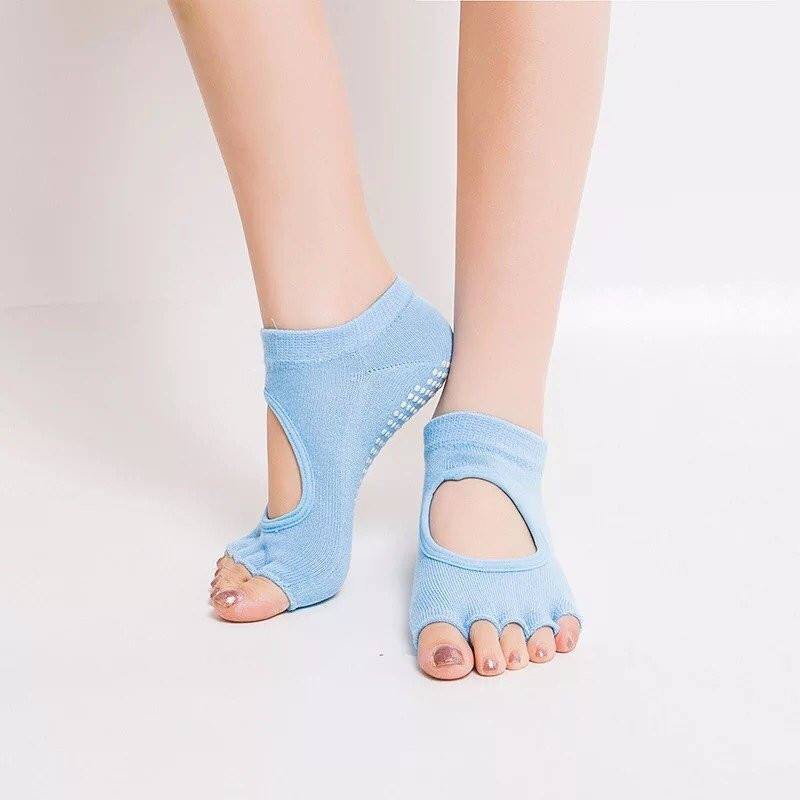 Tất vớ chân tập yoga Topbody hở ngón chống trượt, vải thấm hút mồ hôi TOPBODY - SOCKS01