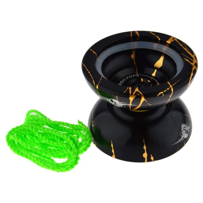 Đồ chơi yoyo 5 dây bằng hợp kim nhôm Magicyoyo N11 màu vàng đen