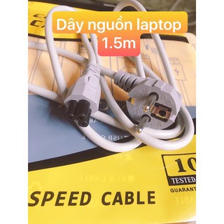 Dây Nguồn Laptop Xịn Dài 1.5M Màu Xám Arigato Dây Dẻo Bền