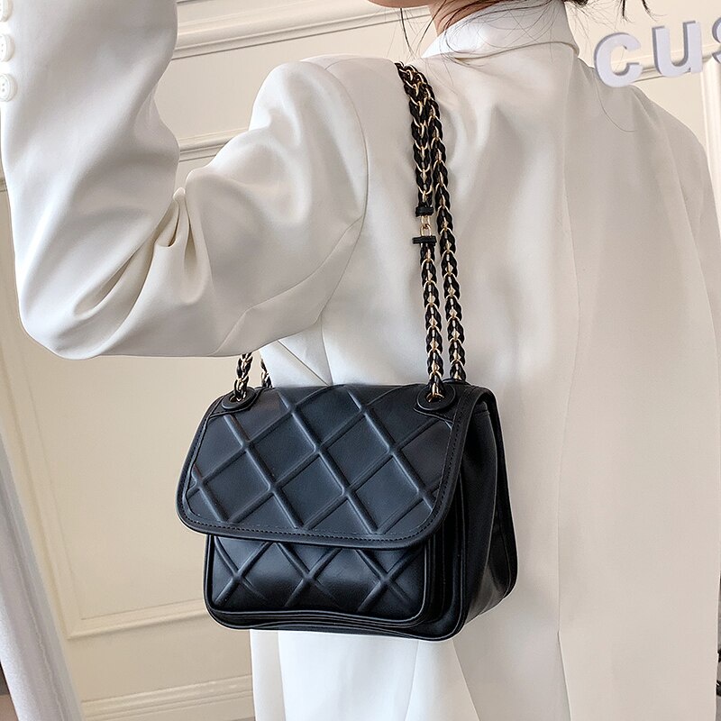 Túi đeo chéo JASMIN NOIR làm từ da PU thời trang dành cho nữ