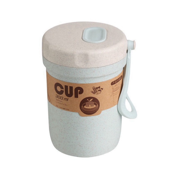 Cốc đựng canh lúa mạch an toàn cho sức khỏe, chịu nhiệt cao xinh xắn dung tích 300ML