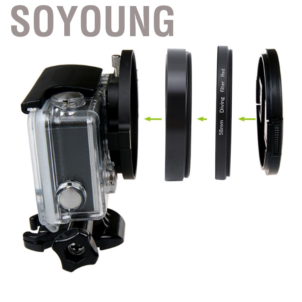 Bộ lọc dưới nước 3 trong 1 màu đỏ/tím/đỏ cho máy ảnh GOPRO HERO 8
 | BigBuy360 - bigbuy360.vn