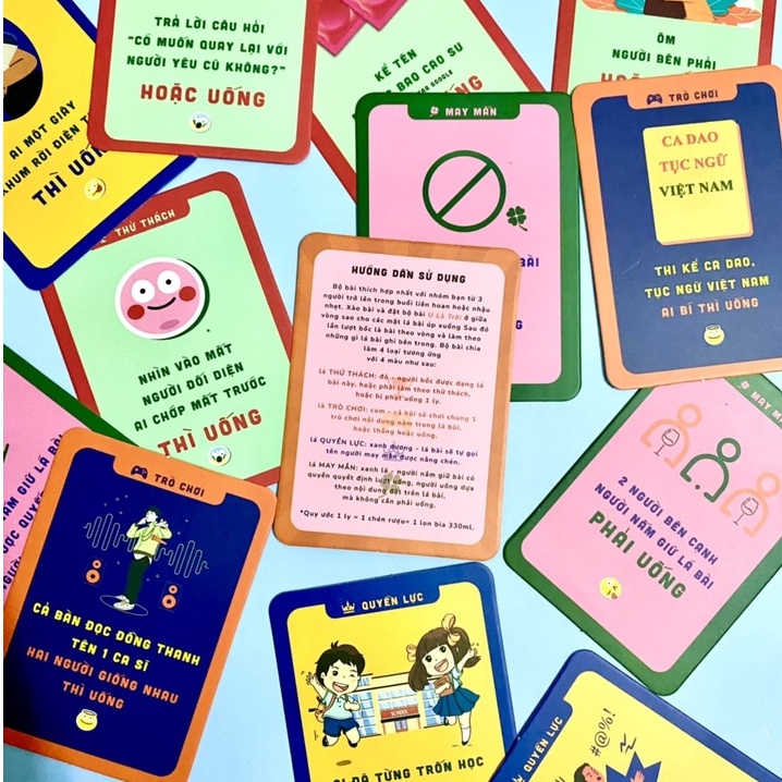 Bộ bài huệ drinking game boardgame cho cặp đôi nhóm bạn hottrend nhiều mẫu Deme