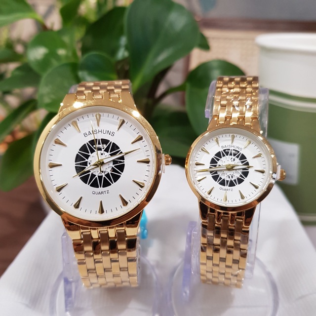 Đồng hồ nam Baishun dây kim loại màu vàng cao cấp Tony Watch 68