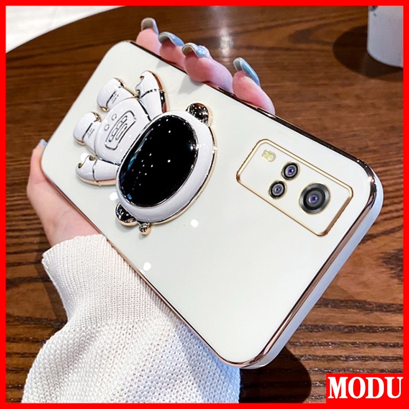 Ốp Điện Thoại Màu Macaron Có Giá Đỡ Cao Cấp Cho Vivo Y51 Y31 2020 Y31 2021 Y51A Y53S 4G