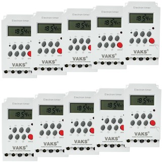 Bộ 10 Công tắc hẹn giờ 17 chương trình VAKS KG316T-II - 220V AC.