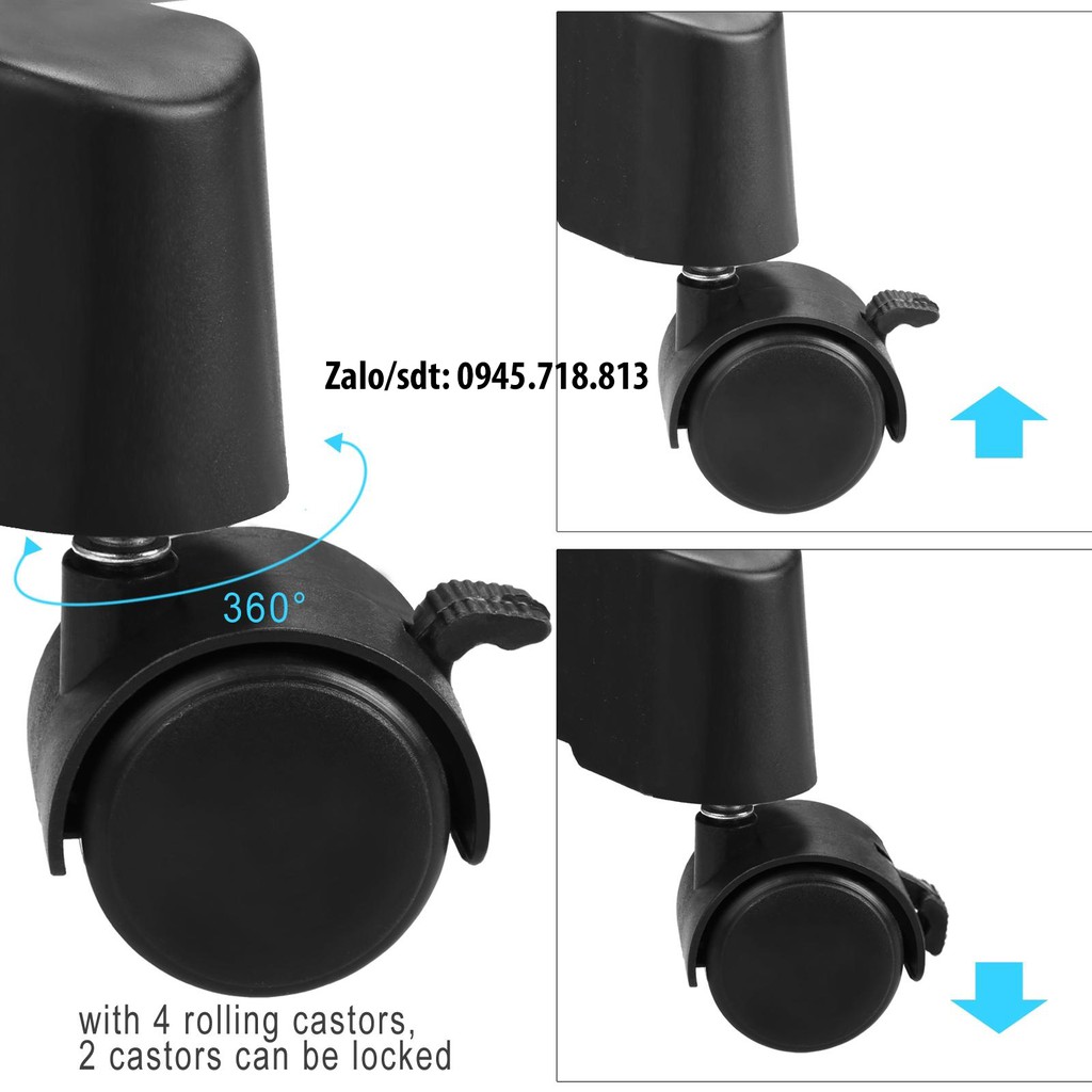 Giá Kệ Treo Quần Áo Giá Phơi Quần Áo Đôi Chất Liệu Inox Thông Minh Có Bánh Xe Di Động Tiện Lợi