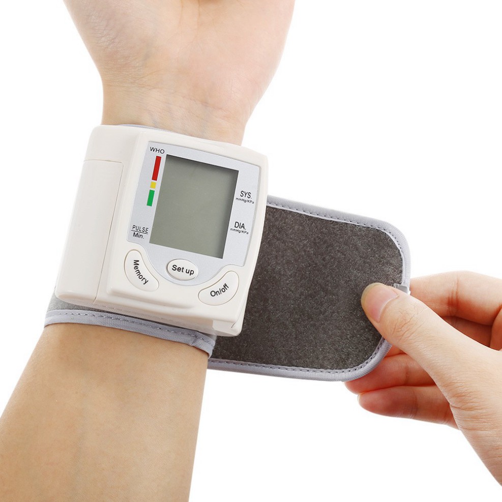 (BH 1 ĐỔI 1) Máy đo huyết áp kỹ thuật số tự động đeo cổ tay tiện lợi, Máy đo huyết áp tự động, nhanh chóng, chính xác!!!