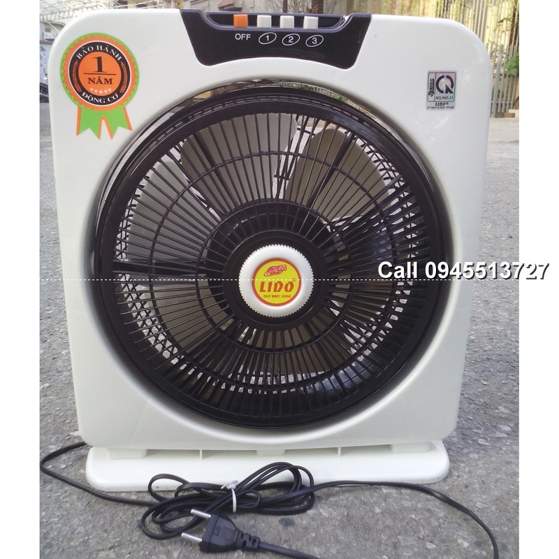 Bảo Hành 12 Tháng Quạt hộp Lido B300 6 cánh 30 cm 40W