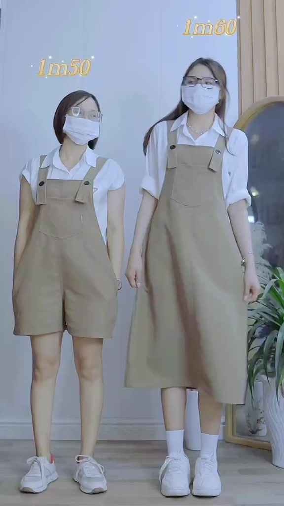 Váy yếm dài dáng suông Sora House, chất tuyết mưa dày dặn, yếm vintage Hàn Quốc | BigBuy360 - bigbuy360.vn