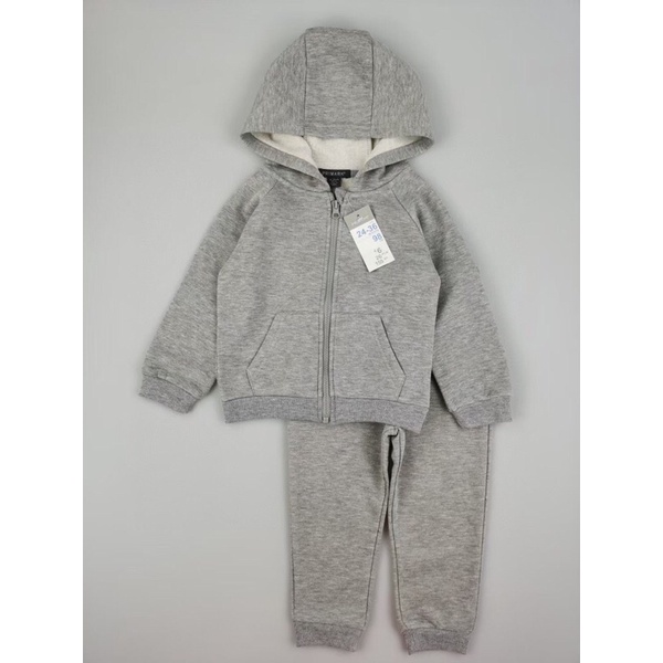 Bộ nỉ khoác mũ Prinmark dư cho bé