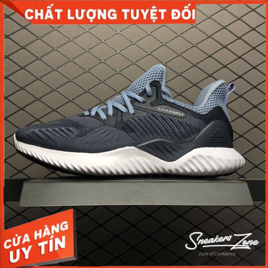 (FREESHIP+HỘP+QUÀ) Giày Thể Thao Sneakers   ALPHABOUNCE Beyond 2018 xanh dương xanh nước biển cực đẹp cho cả nam và nữ