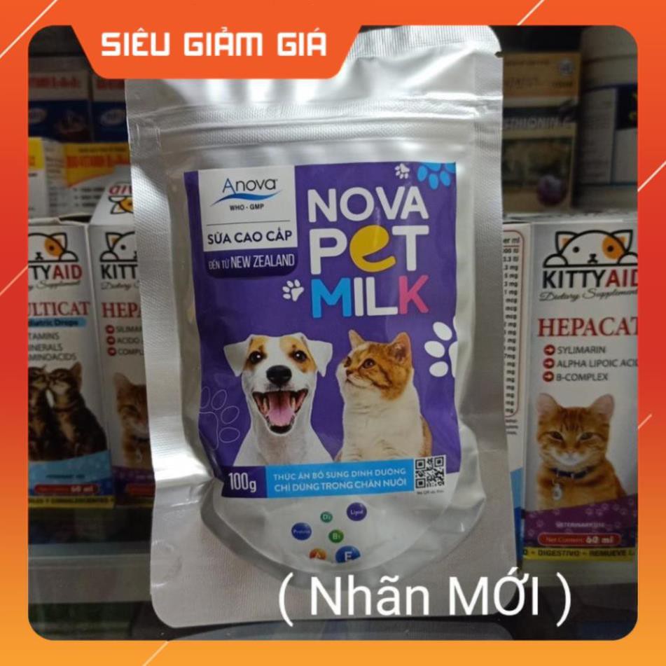 [GIÁ TỐT NHẤT] Sữa Bột Cao Cấp - Nova Pet Milk Cho Chó Mèo Sơ Sinh - petshop số 01