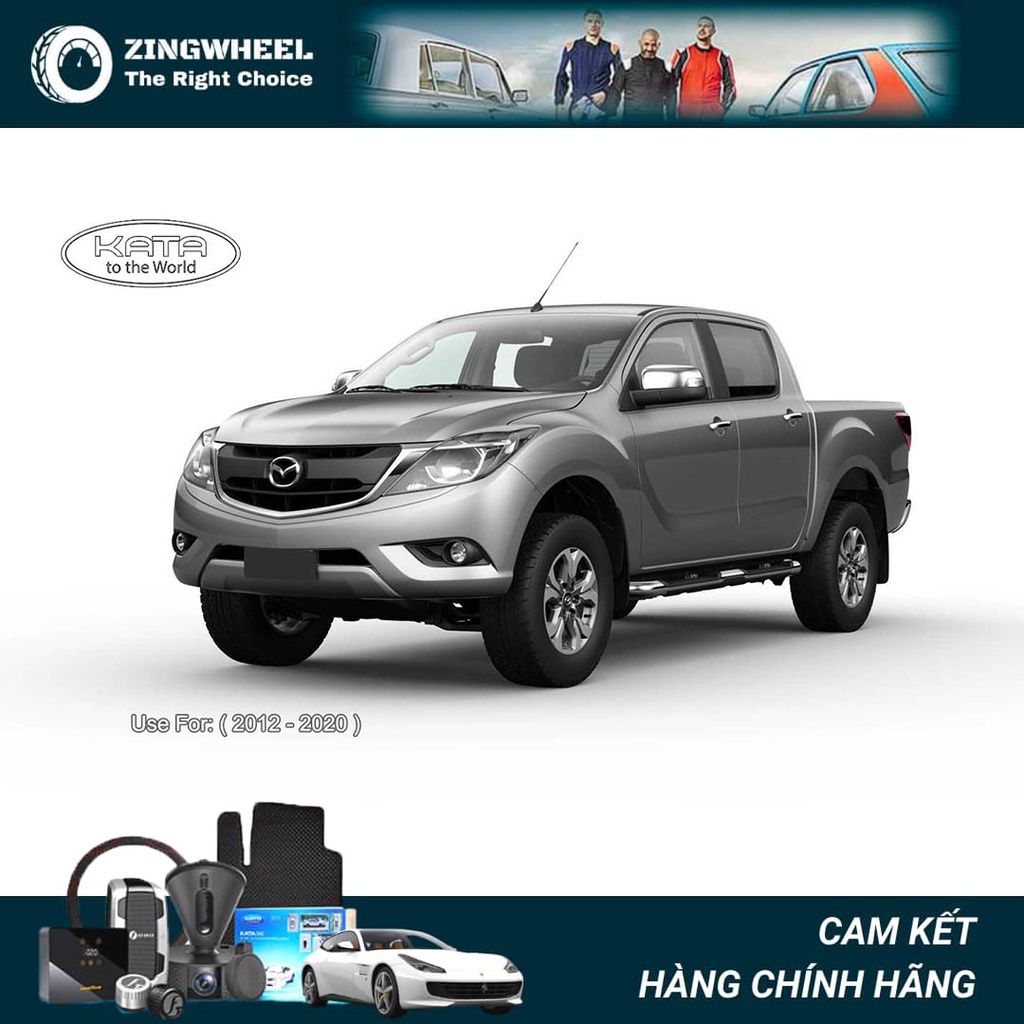 Thảm lót sàn ô tô KATA cao cấp cho xe Mazda BT-50 - Không mùi, an toàn, dễ vệ sinh