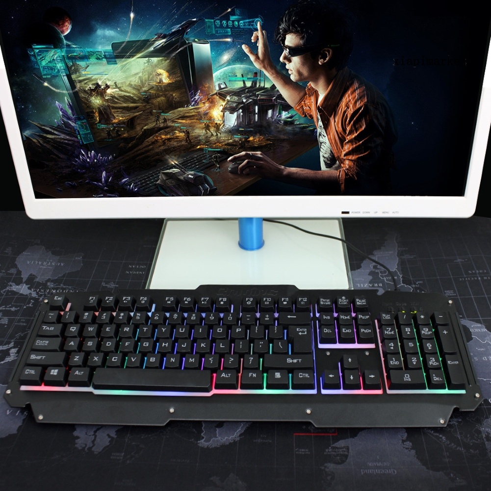 Bàn Phím Cơ Gaming Có Đèn Led Phát Sáng 605 Dành Cho Pc / Laptop