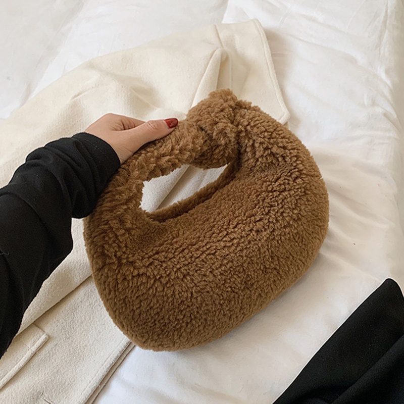 Túi Đeo Vai Phối Lông Thời Trang Mùa Đông Cho Nữ