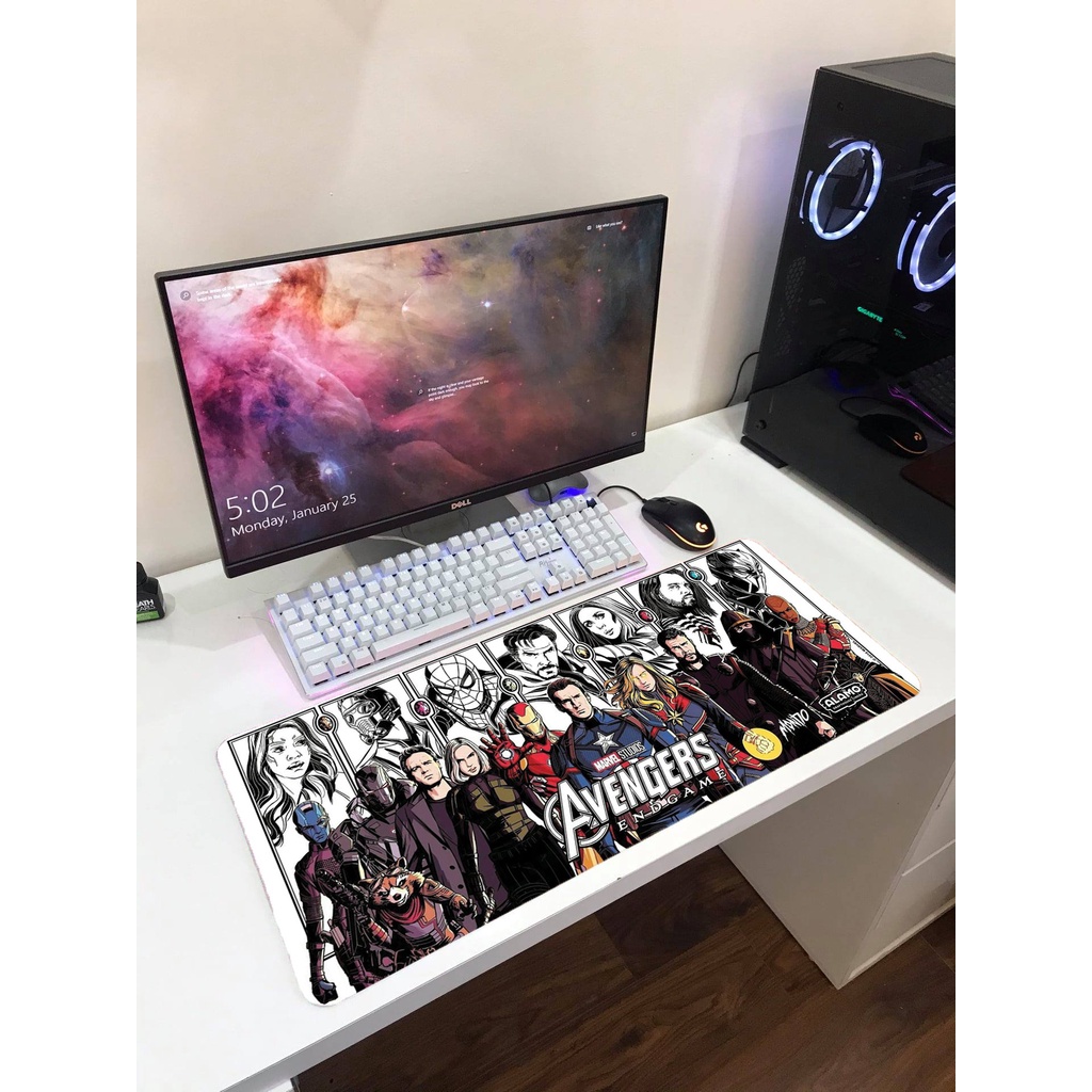 Lót chuột spiderman cực cháy full size 80x30cm 90x40cm 100x50cm