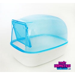 Nhà tắm cho hamster (to, dùng được cho bear, ww, robo, camp) 9 x 9 x 8 cm có bao gồm thìa xúc cát