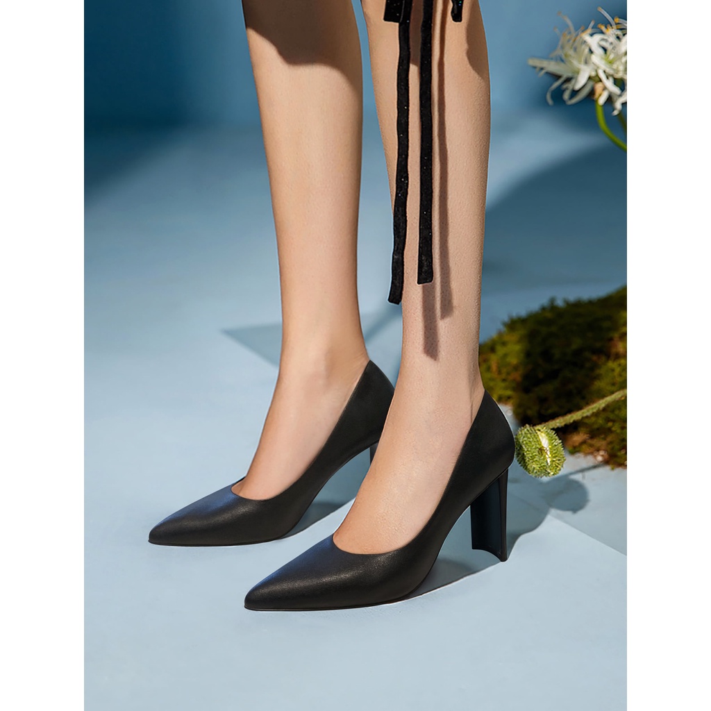 GIÀY CAO GÓT DOLLY CAO 7 PHÂN Mã 1405 BLACK