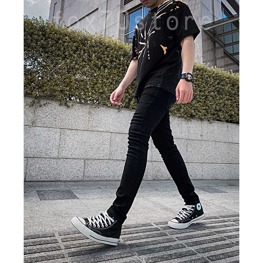 [GIÁ RẺ] Quần Jean Nam Màu Đen Ôm, Ống Côn, Chất Jean Co Dãn, Dễ Dàng Phối Với Nhiều Loại Thời Trang Khác Dành Cho Nam | BigBuy360 - bigbuy360.vn